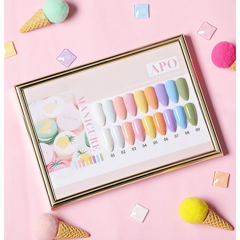 Sơn Gel AS Cao Cấp - Hàng Loại 1 - APO pastel