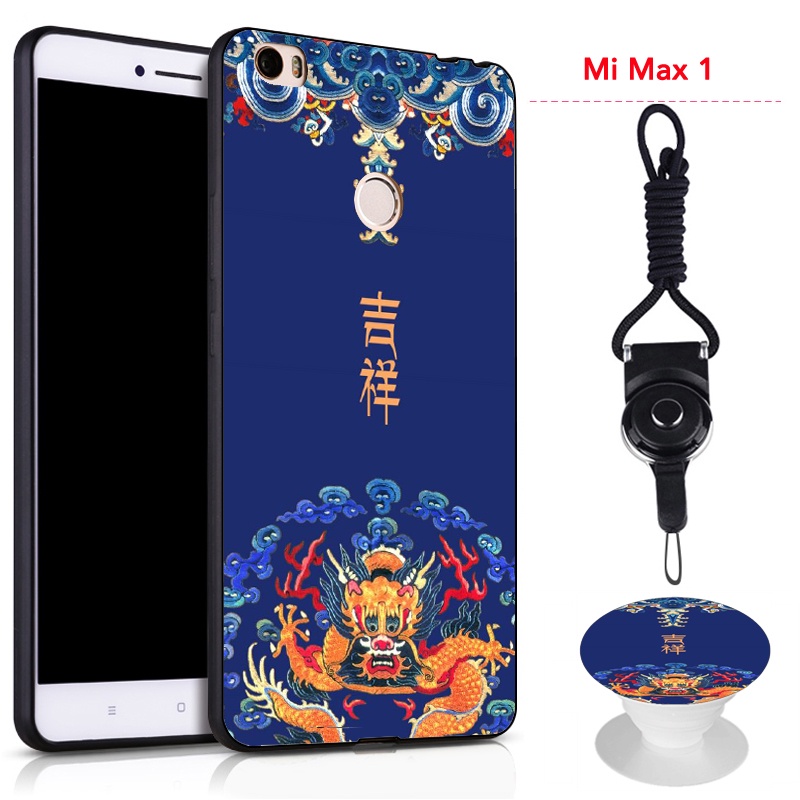 Ốp Điện Thoại Chống Sốc Có Nhẫn Đỡ Và Dây Đeo Cho Xiaomi Mi Max 1