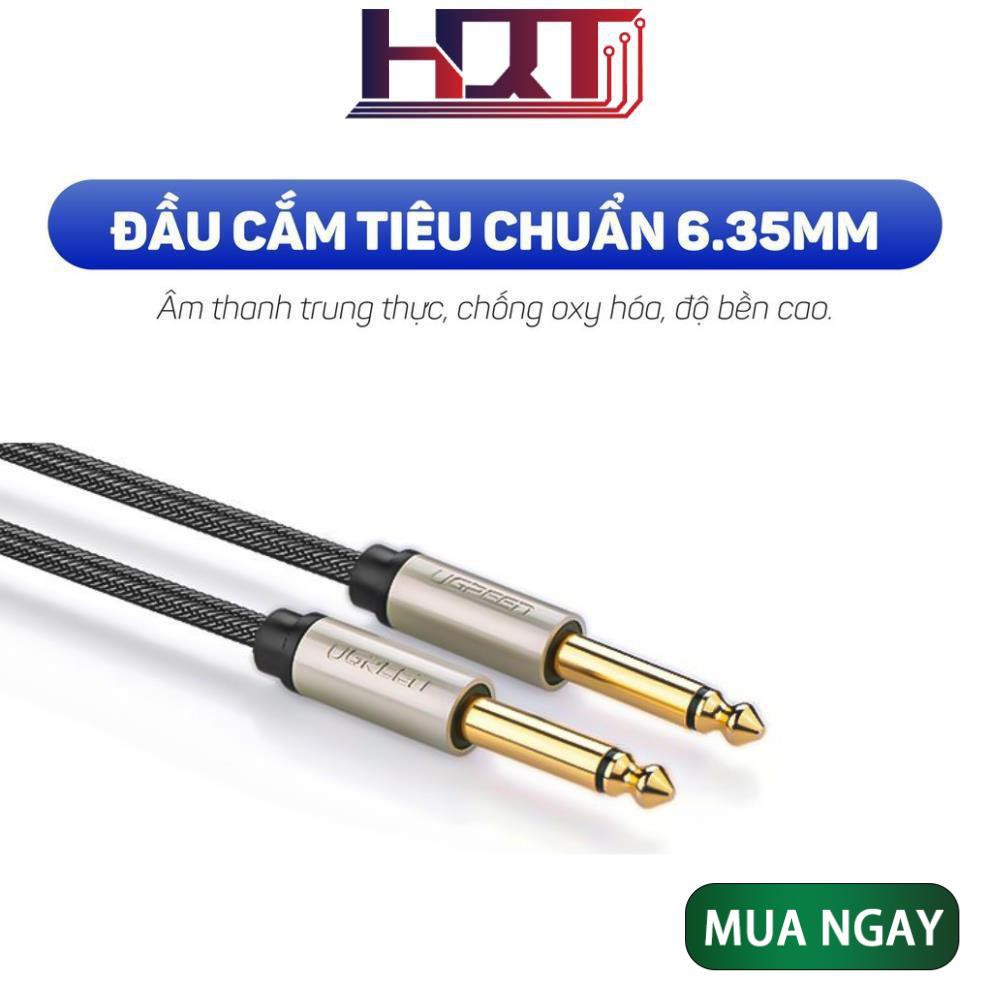 Cáp âm thanh stereo 2 đầu đực chuẩn jack 6.5mm UGREEN AV128