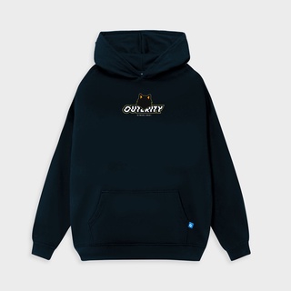  Áo hoodie local brand Nỉ bông Outerity Wolf Face Xanh Đen   ORP207 