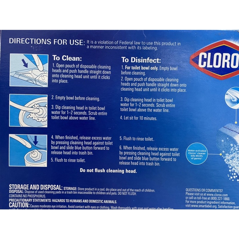 [HÀNG MỸ] Bộ cọ rửa vệ sinh Clorox 36 xốp Gel.