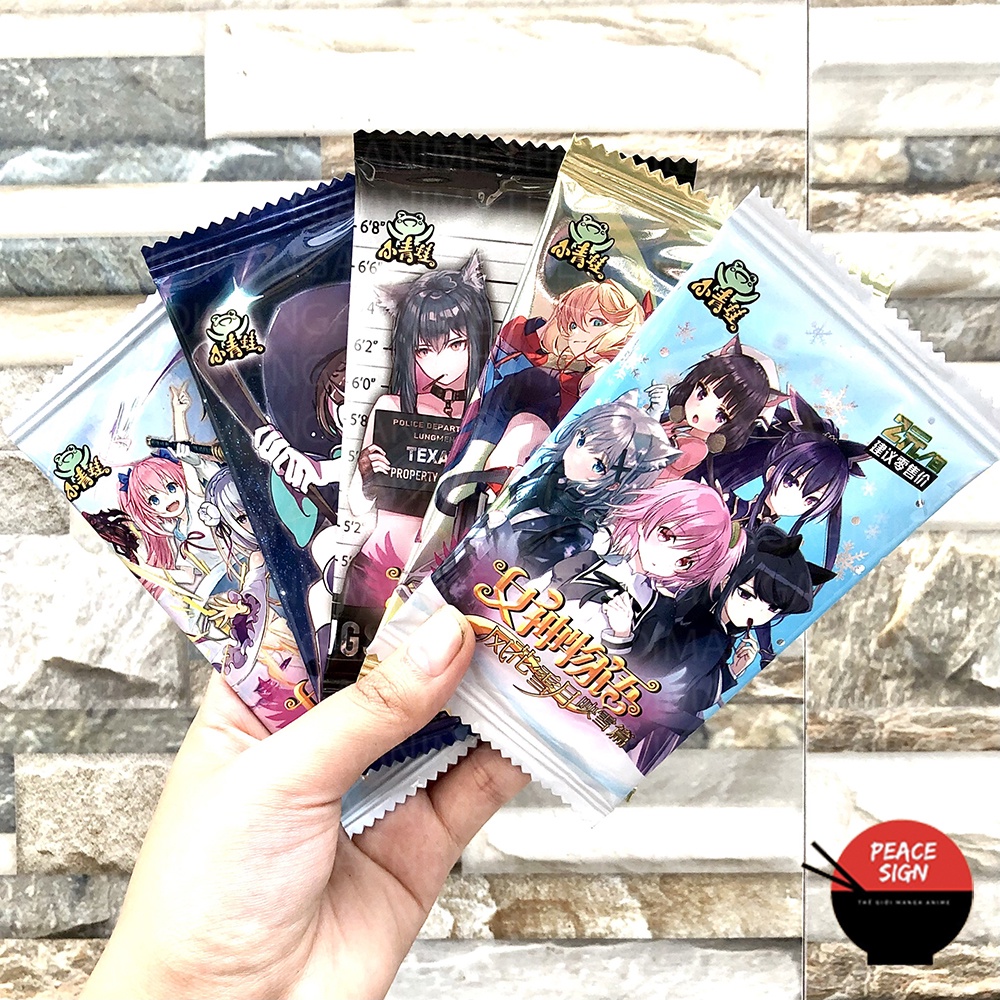 Set card thẻ ANIME GIRL thiếu nữ nhân vật WAIFU chibi gacha ảnh nhân phẩm chibi anime manga