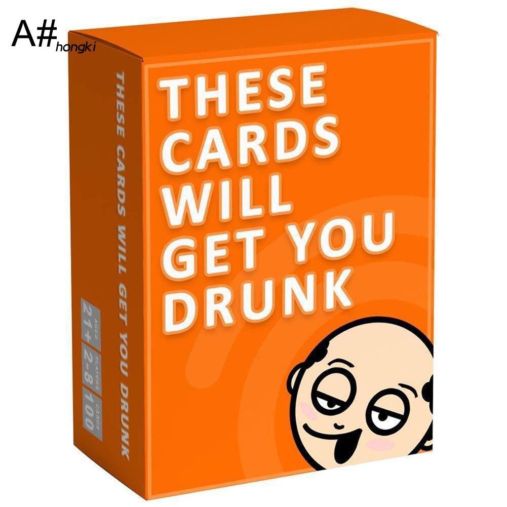 Bộ 100 lá bài chơi game Get You Drunk dùng trong các bữa tiệc của người lớn