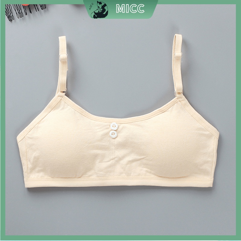 Áo lót vải cotton Mềm Mại Thoải Mái Có Đệm Ngực Tháo Rời Được Dành Cho Tuổi Teen / Bé Gái
