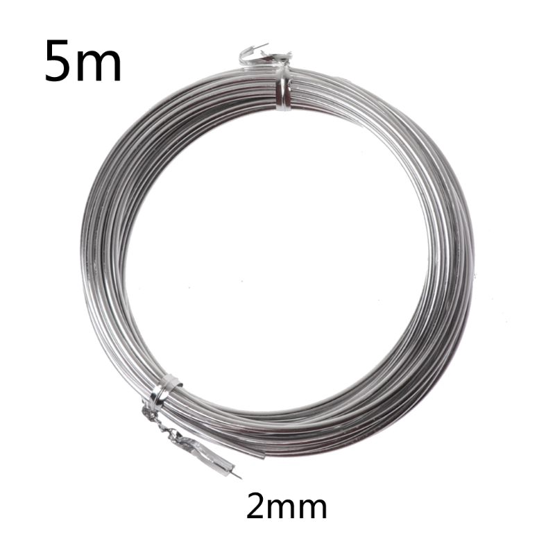 Pop* Silver Metal Flexible Anodized Aluminum Armature Wire DIY Sculpture and Crafts