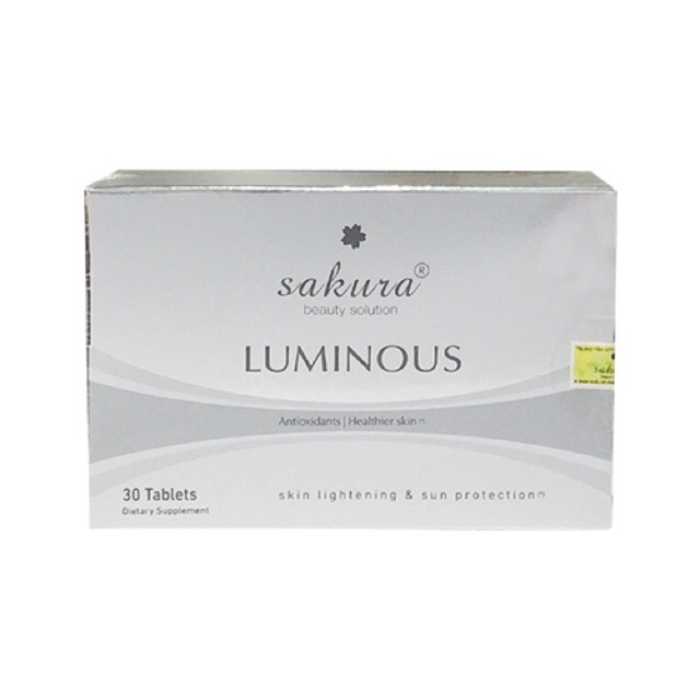Viên uống trắng da cà chua trắng Sakura Luminious