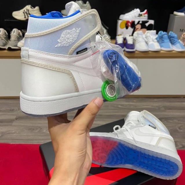 ✔️Giày Sneaker Jordan 1 Zoom Bạc Bóng Đế 2 Màu Fullbox✔️