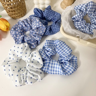 (CÓ SẴN/ ẢNH THẬT) Cột tóc vải Scrunchies nhiều họa tiết