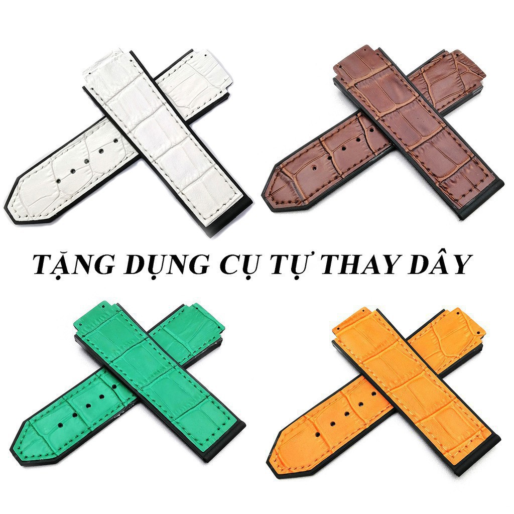 [TẶNG DỤNG CỤ THAY DÂY] Dây đồng hồ cao cấp Hulot s42mm các chất liệu