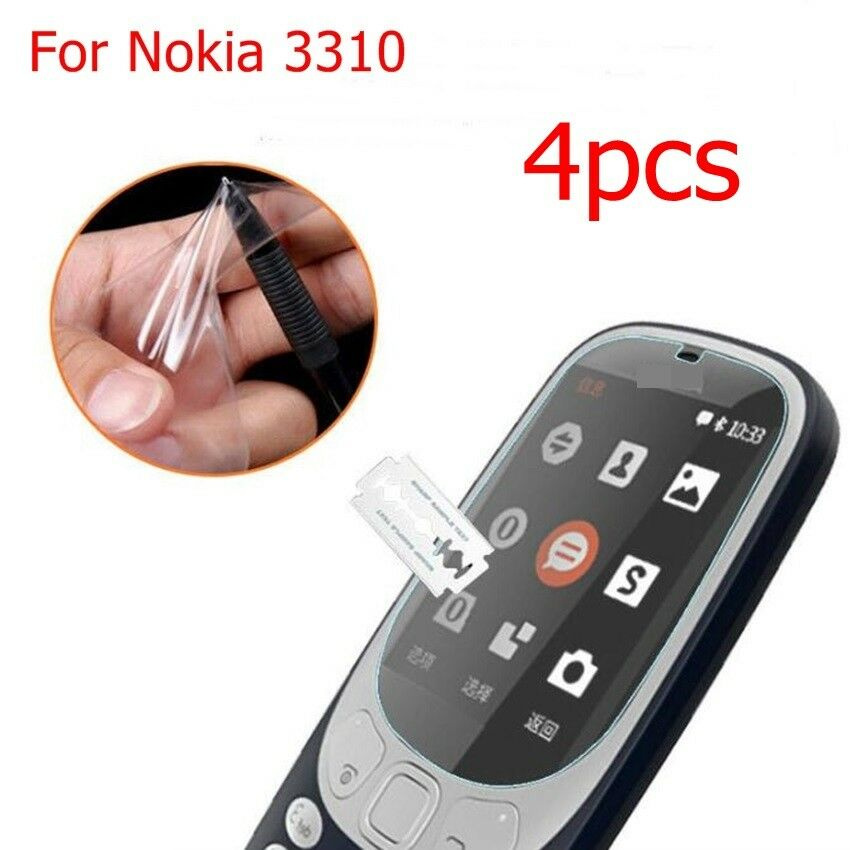 4 Miếng dán bảo vệ toàn màn hình điện thoại HD cho Nokia 3310