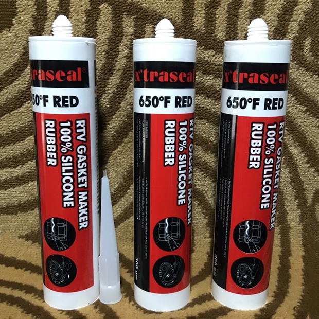 Keo silicone chịu nhiệt, keo tạo gioăng, keo thế ron màu đỏ X'traseal 650F Red RTV Silicone