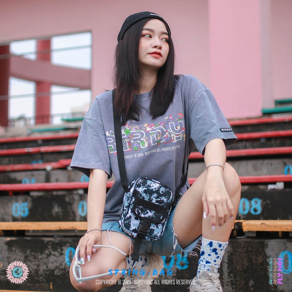[Mã FAMALLT5 giảm 15% đơn 150K] Túi chéo Birdybag spring camo mix | BigBuy360 - bigbuy360.vn