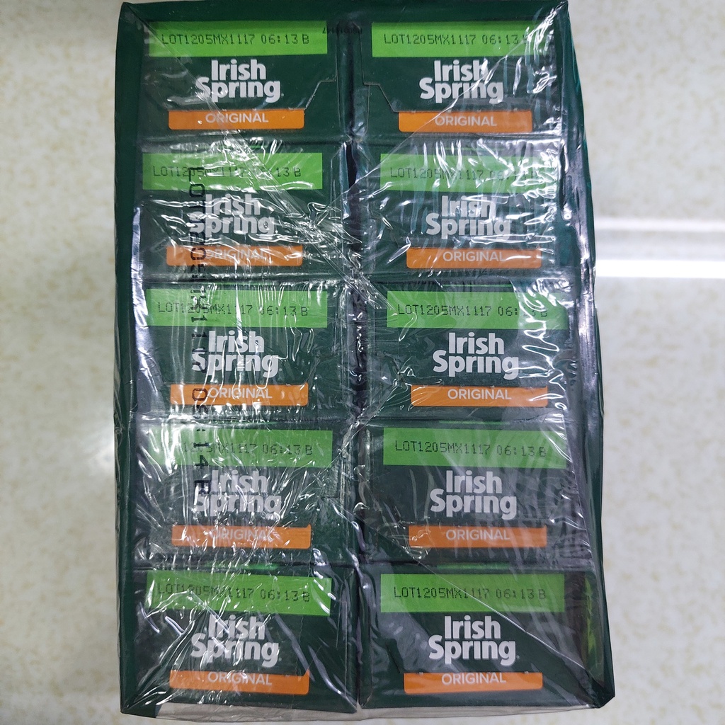 Lốc 20 cục xà bông IRISH SPRING MỸ 104g