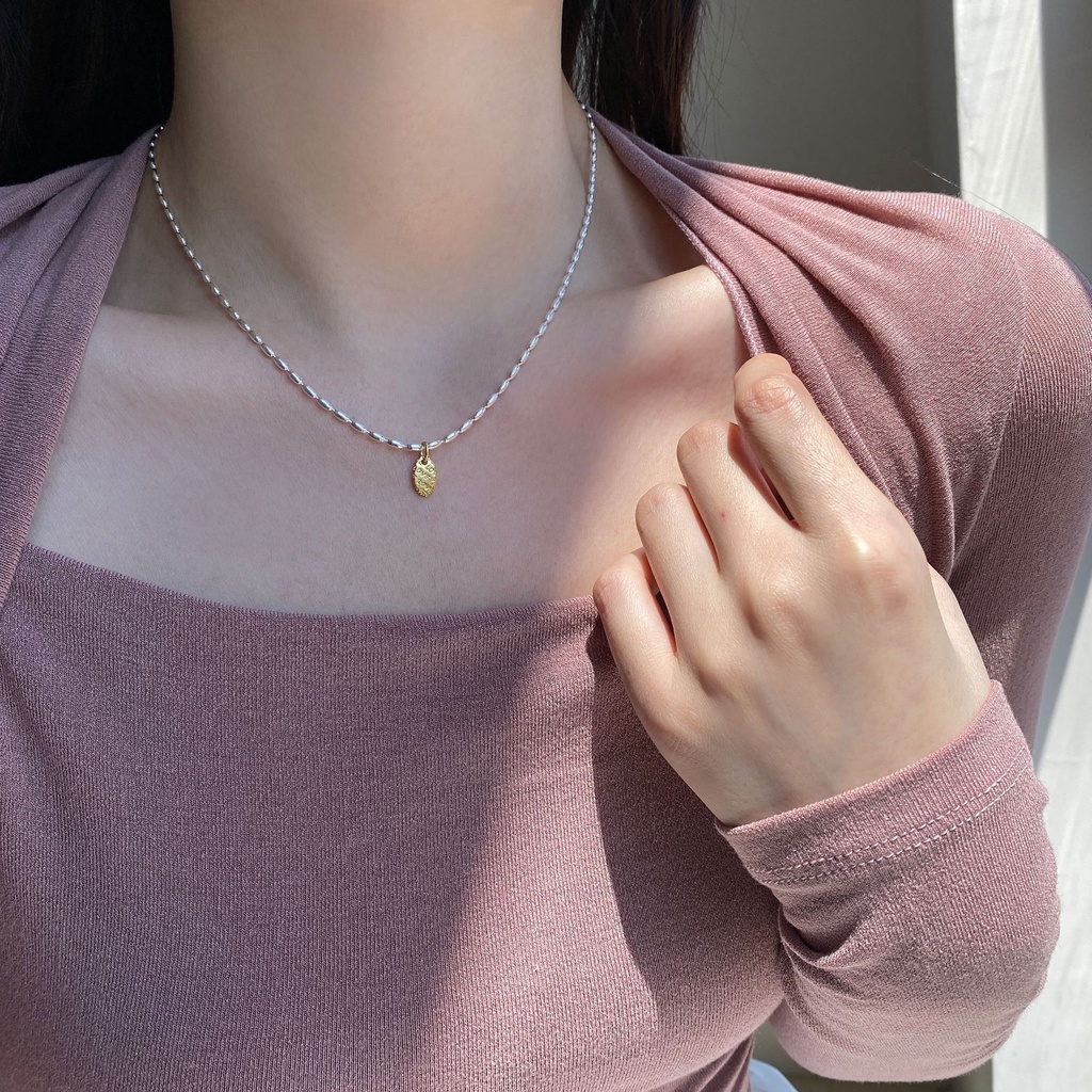 Hàng Mới Về Dây Chuyền Mặt Hình Oval Và Chữ Cái Thời Trang Mùa Hè Đơn Giản Dành Cho Nữ