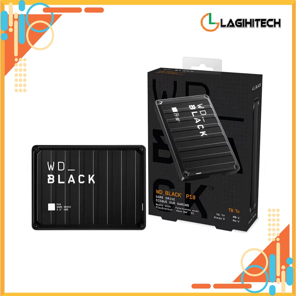 Ổ Cứng Di Động HDD 2.5" Western Digital Black P10 USB 3.0 - 2TB/3TB/4TB/5TB Bảo hành 3 năm - Chính hãng WD