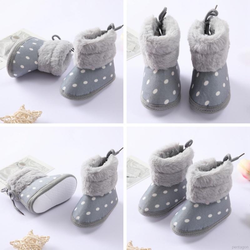 Giày bốt đế mềm chống trượt xinh xắn cho bé tập đi