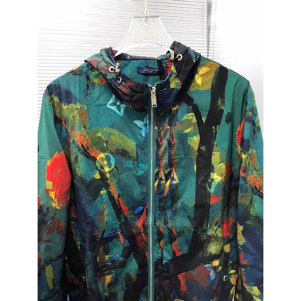 Áo khoác gió cho nam thương hiệu Louis Vuitton LV cao cấp màu loang nhiều kiểu