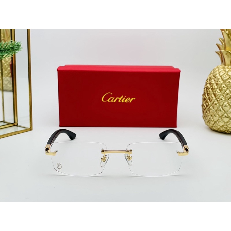 Gọng kính khoan titan cao cấp KÍNH MẮT 88 KÍNH CATIER