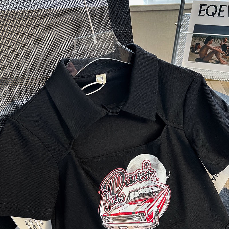 Áo polo Ngắn Tay Cột Dây Thời Trang Mùa Hè Cho Nữ