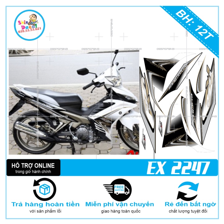 TEM RỜI EX 2011 ZIN 2247 -- SHIN DECAL 2