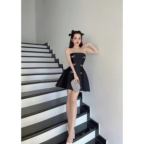 Váy đầm cup đính nơ dự tiệc sang chảnh Felicia