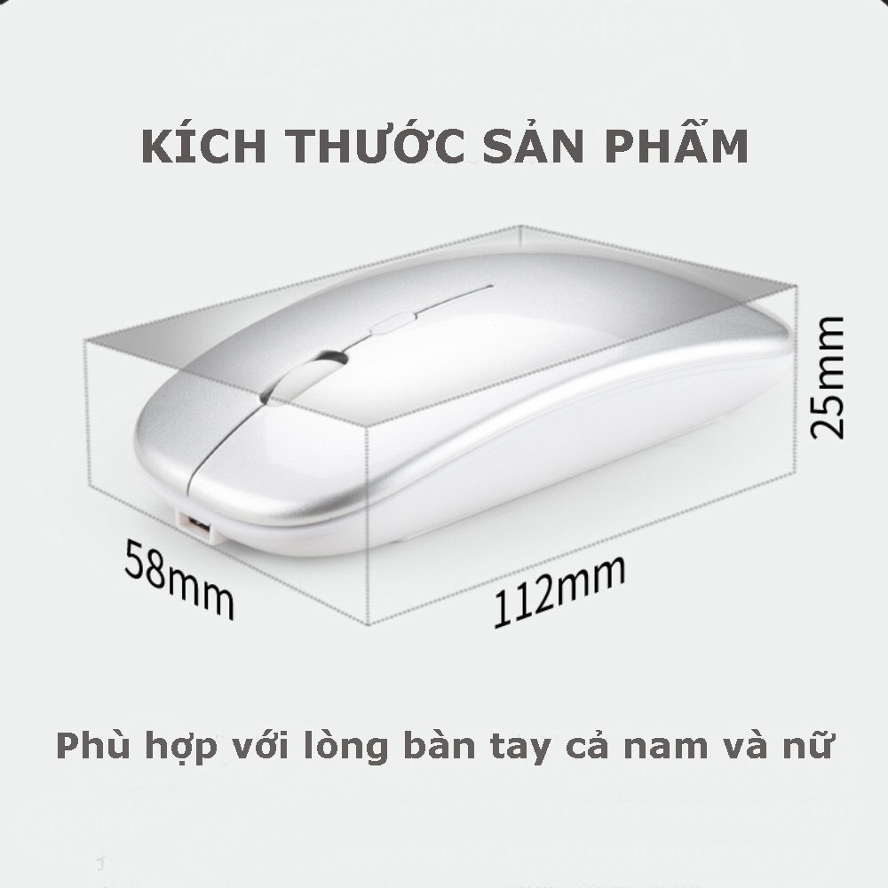 Chuột Máy Tính Không Dây A2 Pro Dùng Pin Sạc,Chuột Bluetooth Click Không Gây Tiếng Ồn, Hàng Cao Cấp Bảo Hành 1 Năm