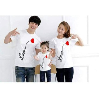 Set 3 áo gia đình LOVE yêu thương
