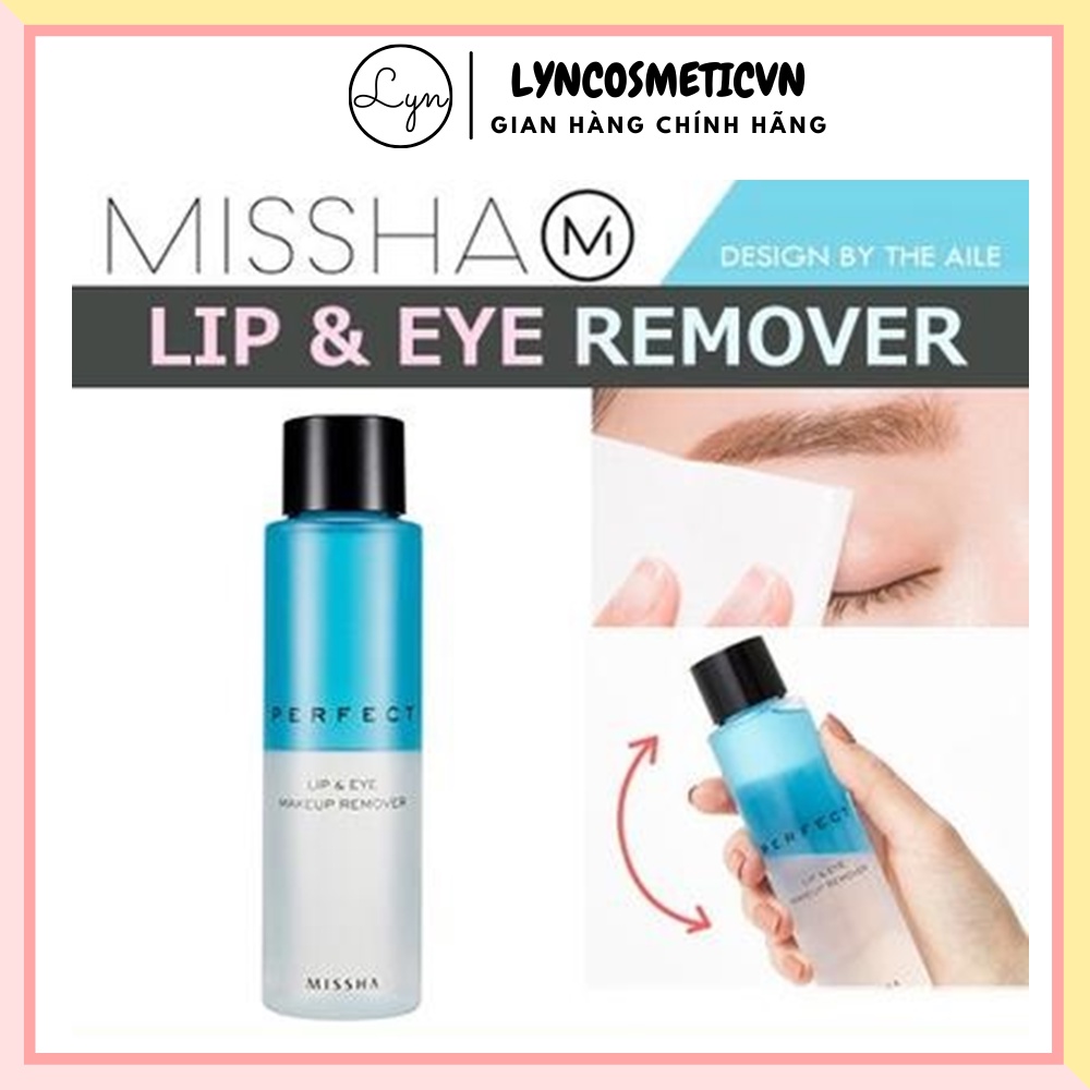 TẨY TRANG MẮT MÔI MISSHA PERFECT LIP &amp; EYE MAKEUP REMOVER