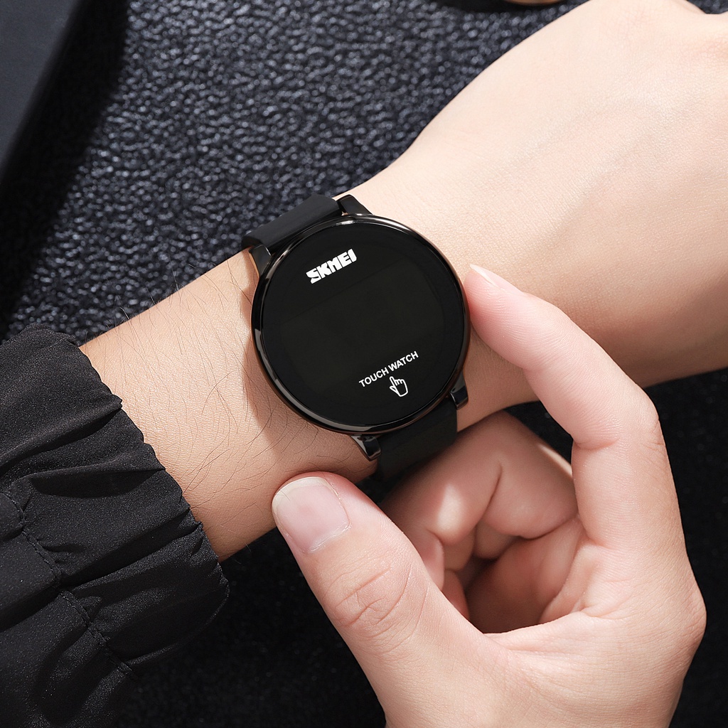 Đồng Hồ Điện Tử Skmei 1842 Màn Hình Cảm Ứng Dây Silicon Chống Nước Cho Nam