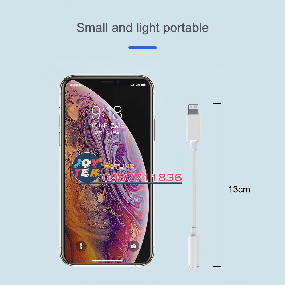 Jack chuyển đổi tai nghe Apple từ cổng Lightning sang cổng 3,5mm (Lightning to 3.5mm Headphone Jack Adapter)