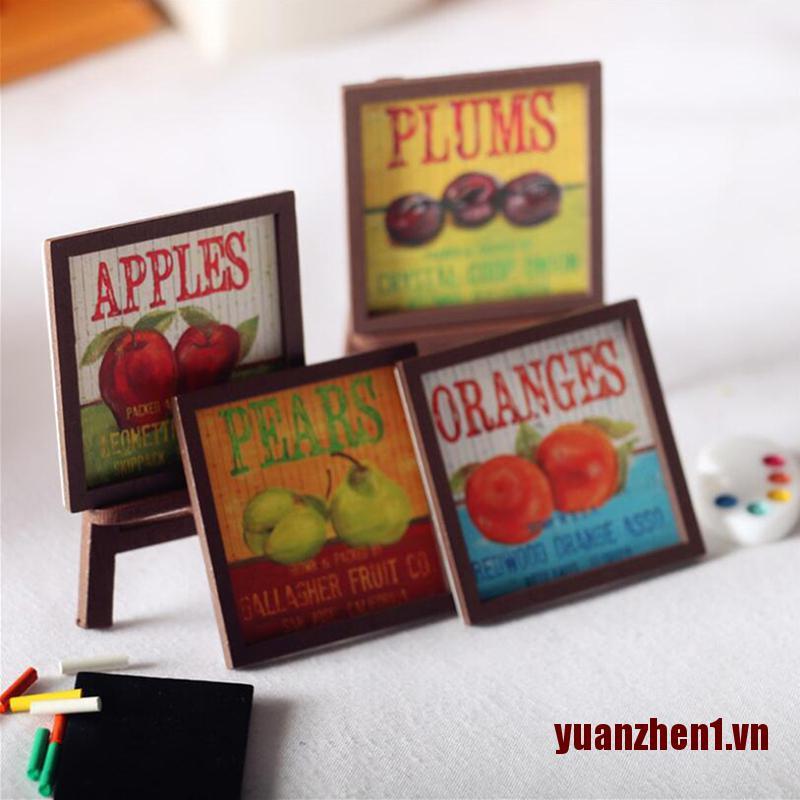 Tranh Treo Tường Hình Trái Cây Tỉ Lệ 1 / 12 Trang Trí Nhà Búp Bê