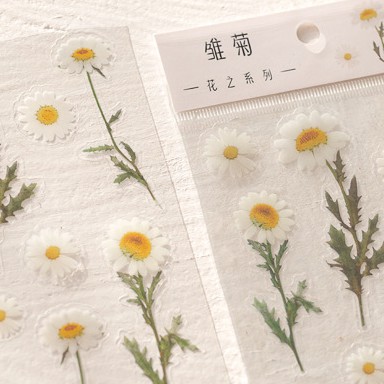 <Ảnh Thật Shop Chụp> Sticker Flower Trang Trí Sổ Vở Teeci650