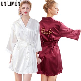 Áo Choàng Ngủ UNLIMON Tay Lửng Quyến Rũ Cho Nữ