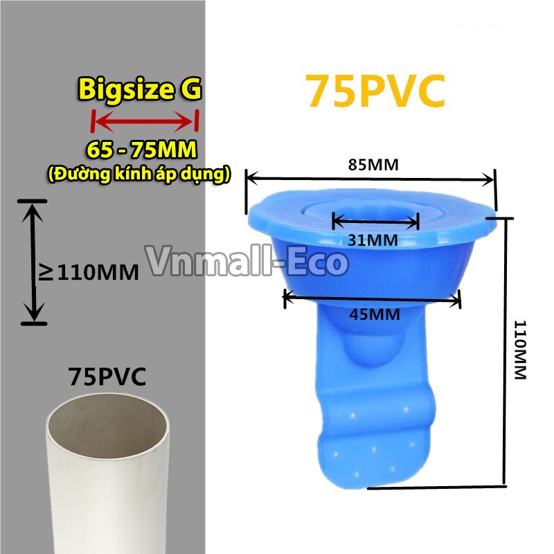 [FULL SIZE] Phụ kiện Silicone lắp thoát sàn chống mùi hôi ngăn vi khuẩn trào ngược