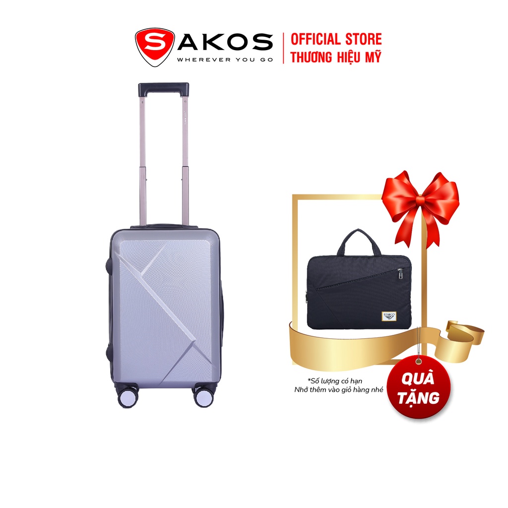 Vali nhựa du lịch SAKOS PARAGON Z22 (Size Cabin 56cm / 20inch TSA)