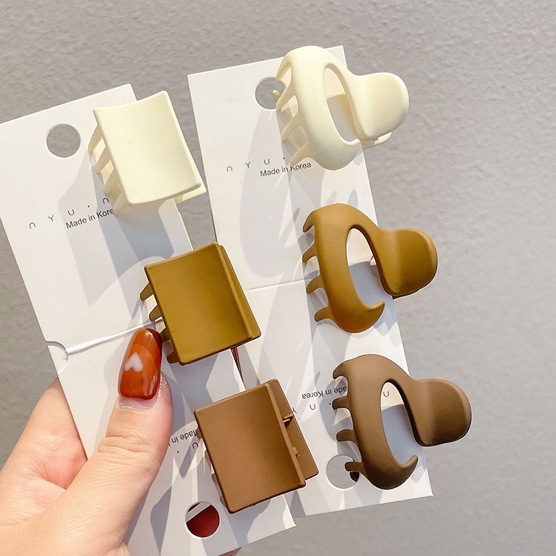 Kẹp Tóc Càng Cua Bằng Nhựa Acrylic Phong Cách Retro Hàn Quốc