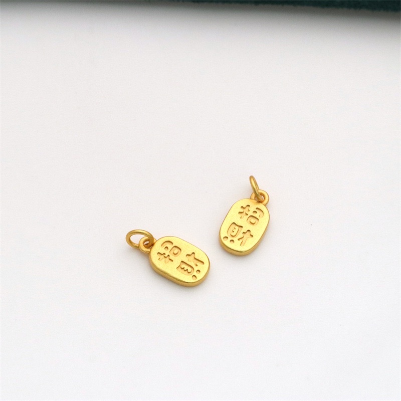 Charm treo Như Ý bạc mạ vàng dùng mix vòng tay siêu xinh