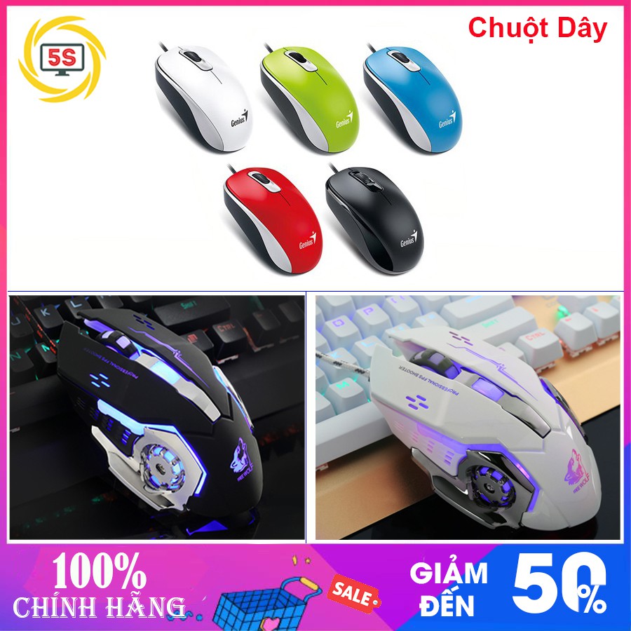 Chuột Có Dây Genius DX110-Chính Hãng-BH 12 Tháng