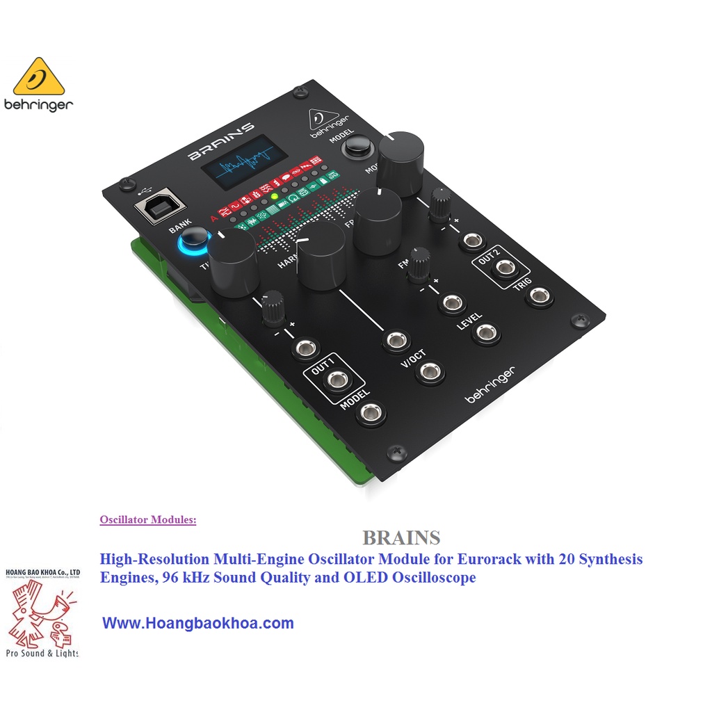 Bộ điều khiển âm thanh Behringer BRAINS -- Oscillator Modules Behringer