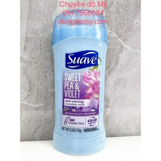 Date T6/2025_Sáp lăn khử mùi nữ Suave 48 Hour Protection 74g Sweet Pea & Violet của Mỹ