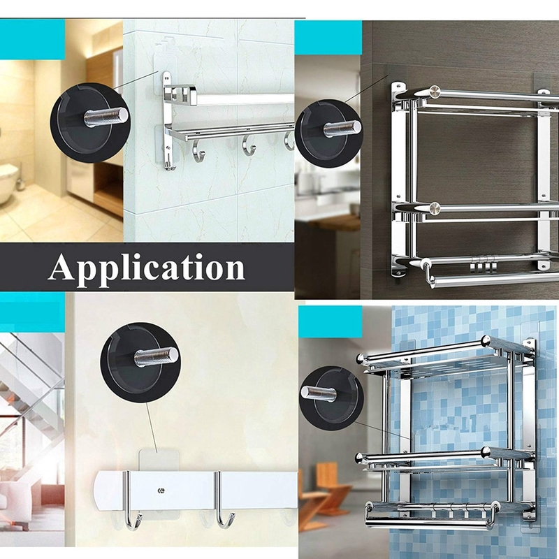 Móc gắn tường siêu dính trong suốt không đóng đinh để treo khăn