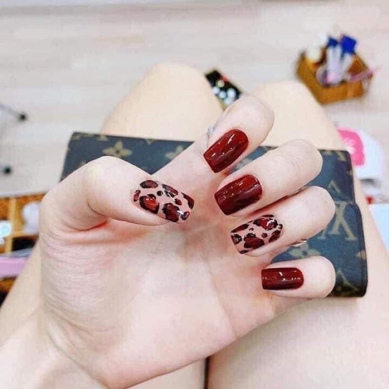 🎀Nail box, móng up thiết kế đỏ báo🎀