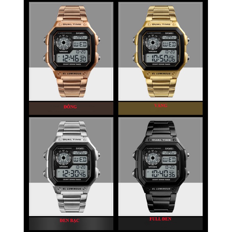 Đồng Hồ Nam SKMEI 1335 Dây Kim Loại Nam Tính Sang Trọng