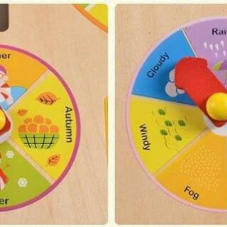 Đồng hồ gỗ đa năng 3in1