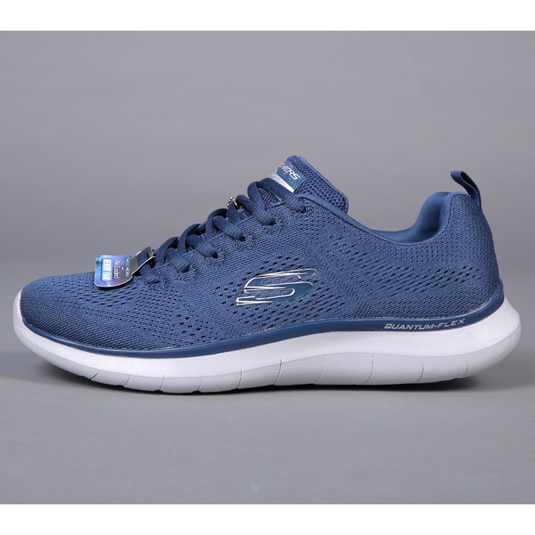 Giày thể thao chính hãng skechers quantumflex màu xanh cho nam nữ