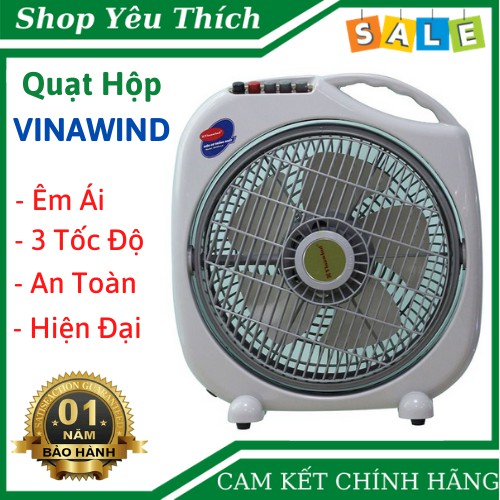 Quạt Tản Cánh VINAWIND 300 Điện Cơ Thống Nhất - Thiết Kế Đơn Giản - 3 Tốc Độ - Vận Hành Êm Ái - An Toàn