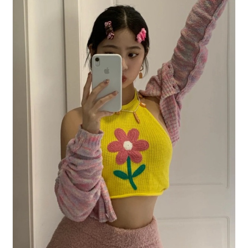 Áo Dệt Kim Không Tay Thời Trang Mùa Hè Dành Cho Nữ