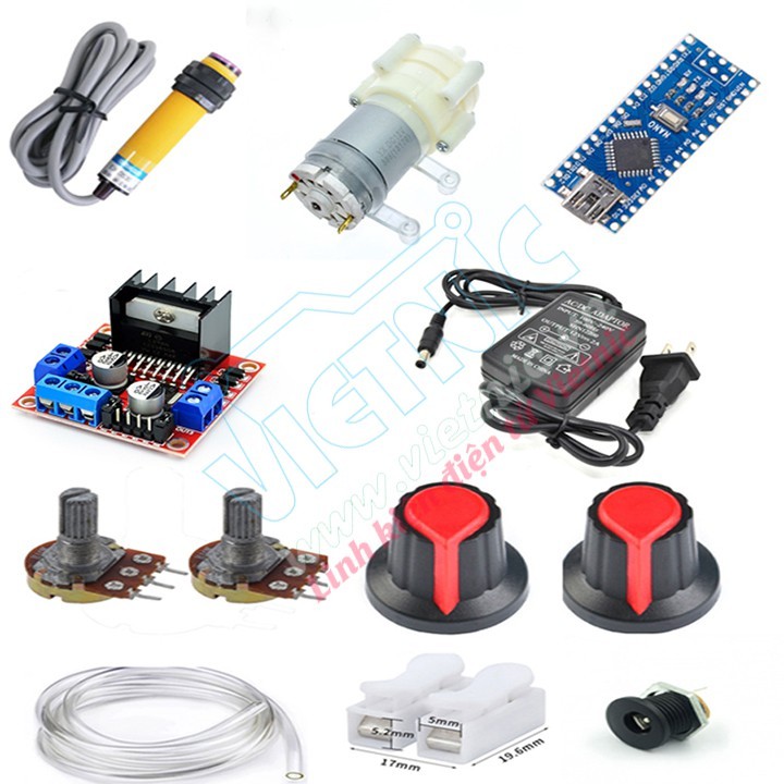BỘ KIT MÁY RỬA TAY TỰ ĐỘNG ĐIỀU CHỈNH THỜI GIAN VÀ TỐC ĐỘ - KIT RÓT RƯỢU, BIA