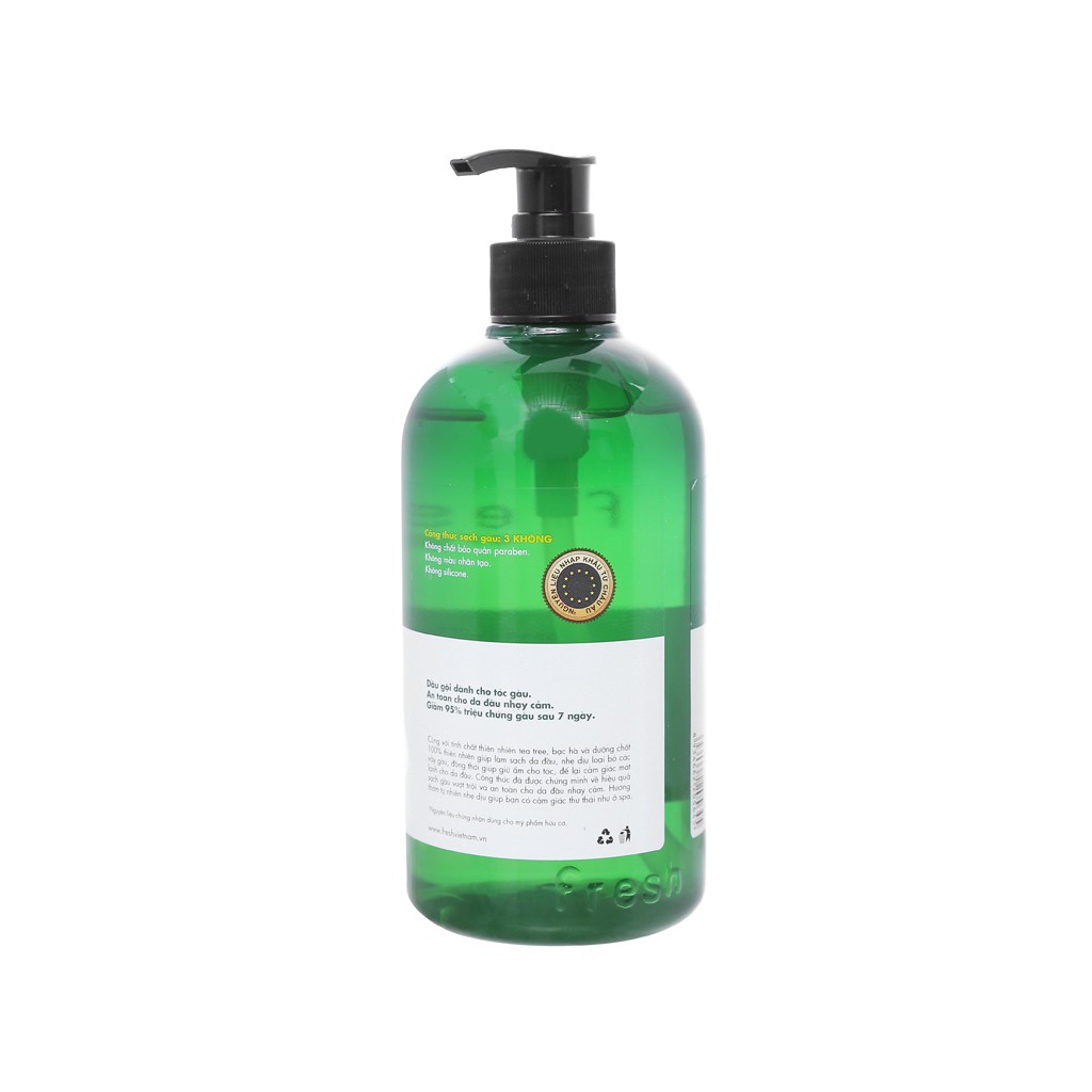 Dầu gội ngăn gàu Tea Tree Fresh Organic Anti-dandruff shampoo 500g