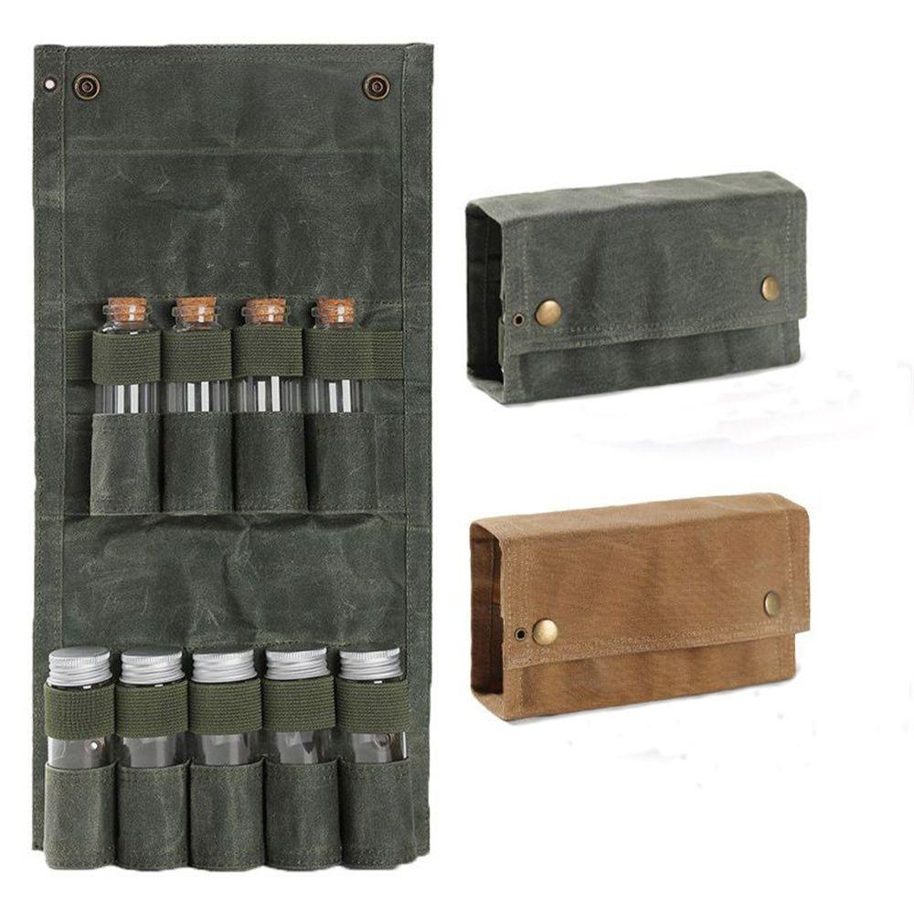 Set 1 Túi Canvas Đựng Gia Vị Chống Thấm Nước Sức Chứa Lớn Tiện Dụng